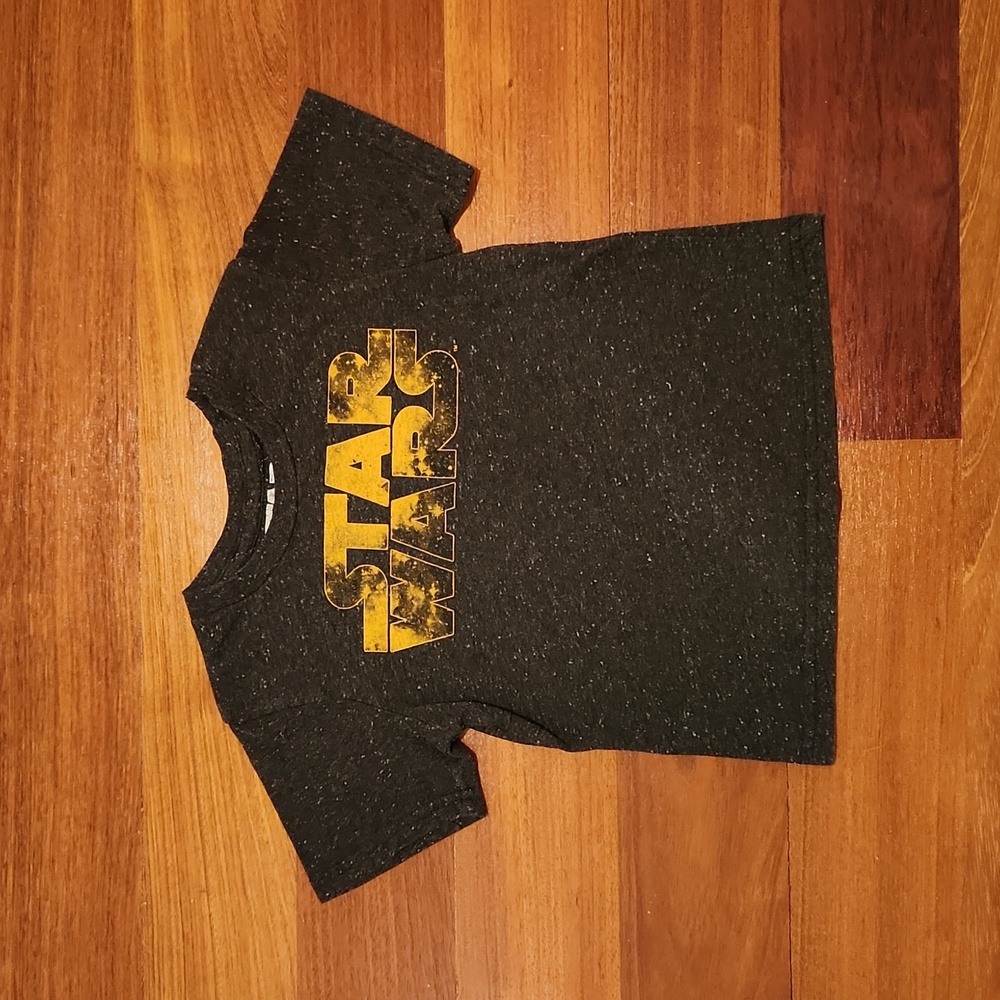 Toddler Boys Gray Star Wars T-shirt, Size 4T